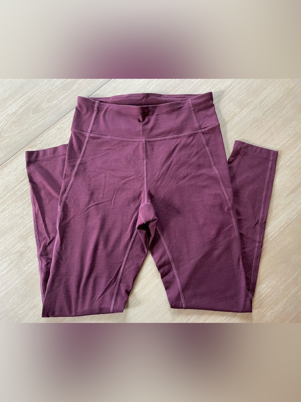 allbirds Women's Leggings in Deep Plum - Picture 2 of 7